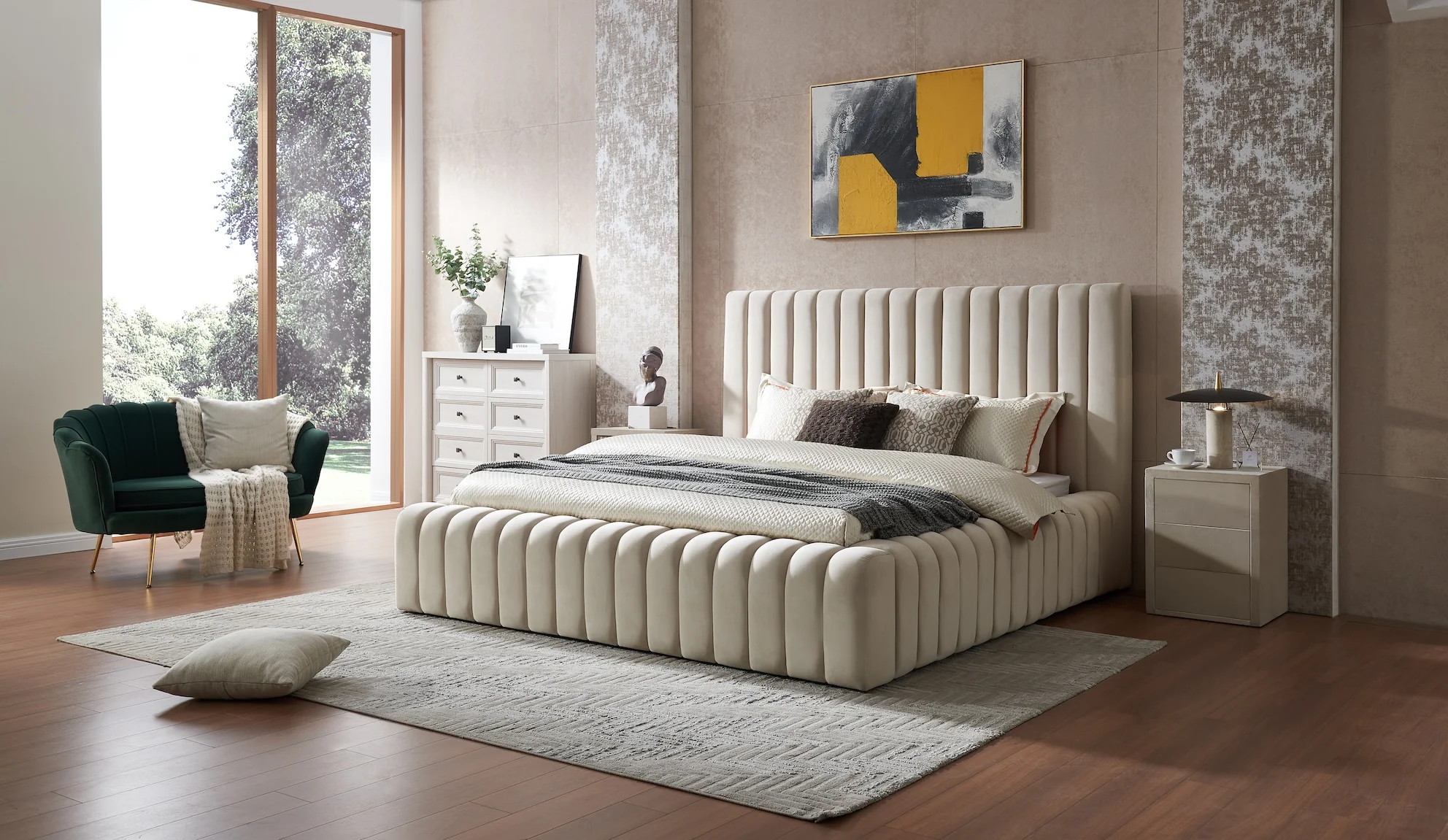 Schlafzimmer mit Bett